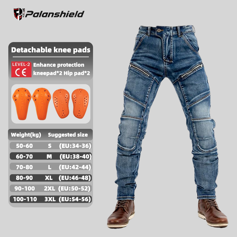 Men Moto Jeans Motorcycle Pant - Motorcycle Gear Jeans のレビューと価格