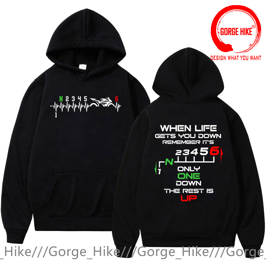 1N23456 Motorcycle Gear Shift  - Motorcycle Gear Hoodie のレビューと価格
