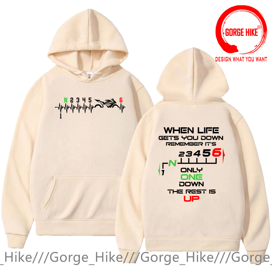 1N23456 Motorcycle Gear Shift  - Motorcycle Gear Hoodie のレビューと価格