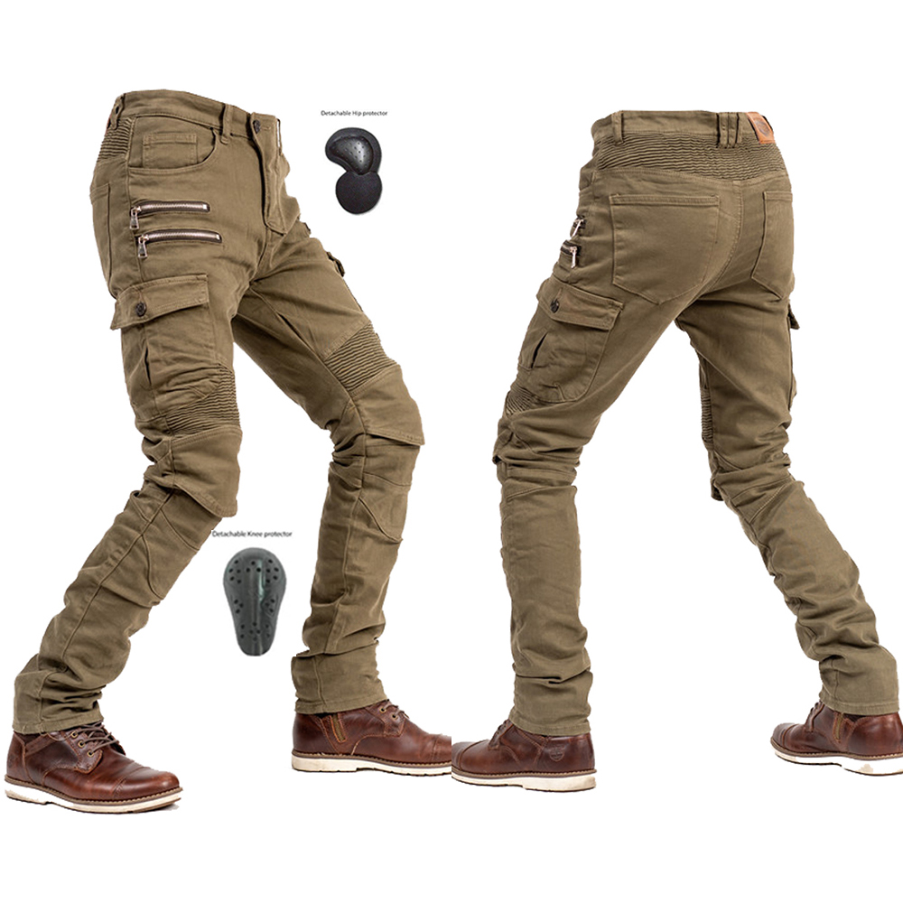 2026 New Khaki Motorcycle Pant - Motorcycle Gear Jeans のレビューと価格