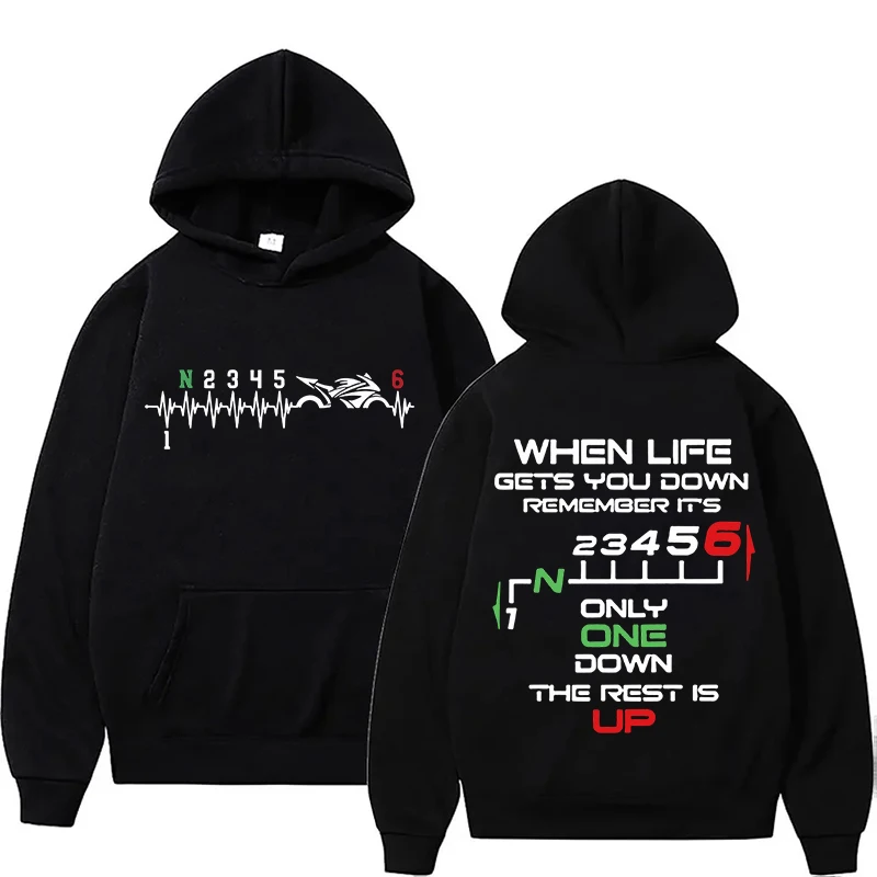 New 1N23456 Motorcycle Gear Bi - Motorcycle Gear Hoodie のレビューと価格
