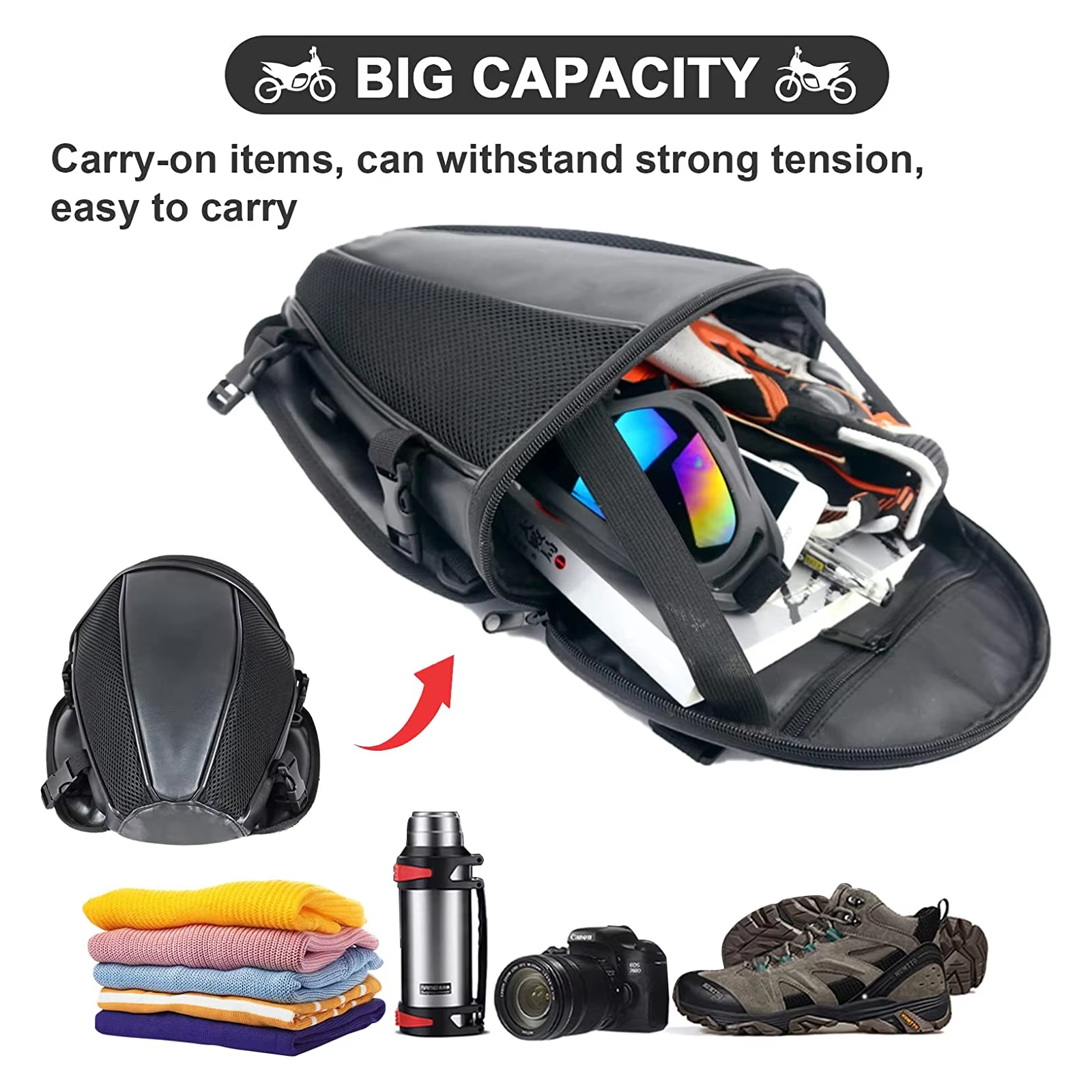 Motorcycle Tail Bag Rear Seat  - Motorcycle Gear Warehouse のレビューと価格