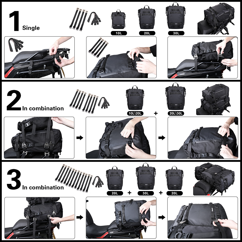 Rhinowalk Motorcycle Rear Seat - Motorcycle Gear Warehouse のレビューと価格