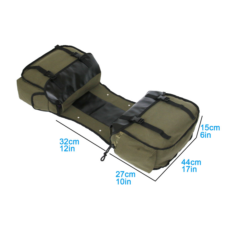 Canvas Leather Rear Saddlebag  - Motorcycle Gear Warehouse のレビューと価格