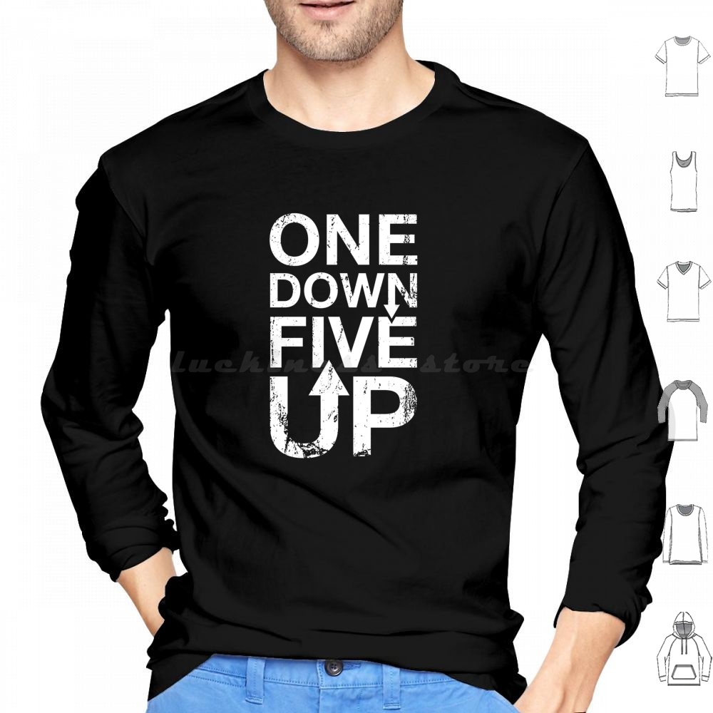 1 Down 5 Up Hoodie Cotton Long - Motorcycle Gear Hoodie のレビューと価格