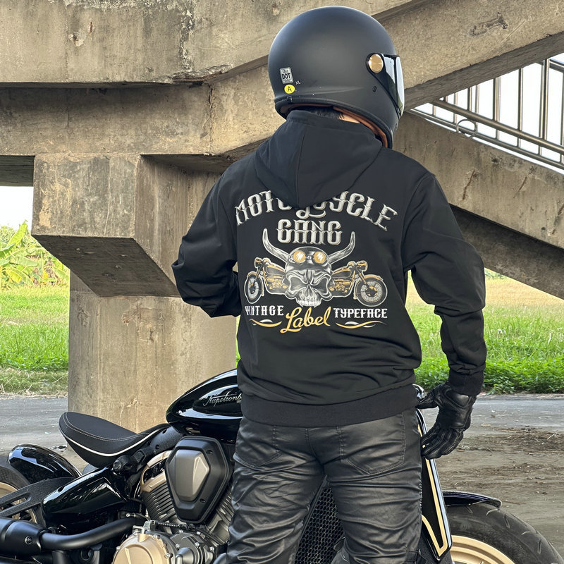 LOONG BIKER Men Women Motorcyc - Motorcycle Gear Hoodie のレビューと価格