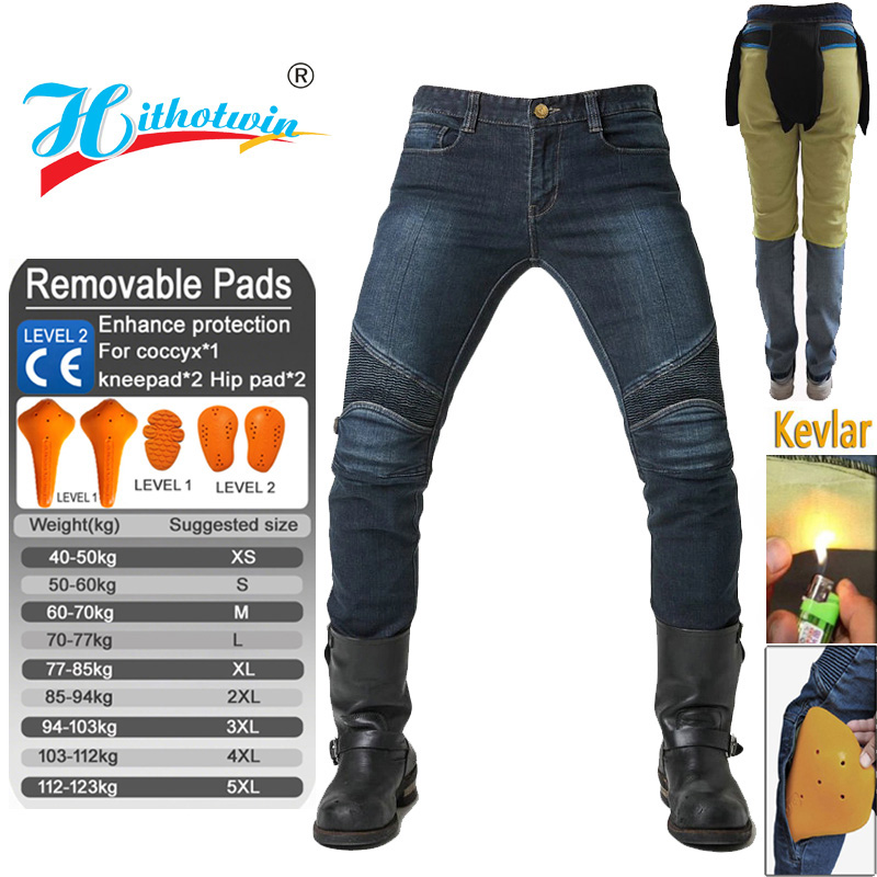 Men Aramid Motorcycle Jeans Wi - Motorcycle Gear Jeans のレビューと価格