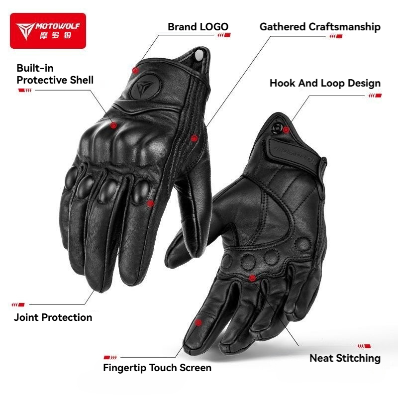 MOTOWOLF Motorcycle Gloves Men - Motorcycle Gear Adventure のレビューと価格